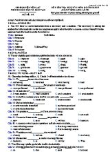 Đề kiểm tra học kỳ II môn Tiếng Anh Lớp 8 - Mã đề 132 - Năm học 2016-2017 - Phòng GD & ĐT Yên Lạc (Có đáp án)